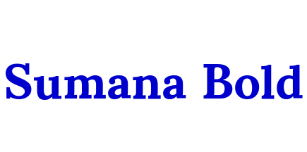 Sumana Bold шрифт